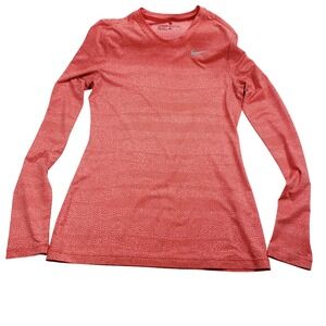 Nike‎ Golf Dri Fit Long Sleeve Athletic Shirt Coral Snake Print Size S